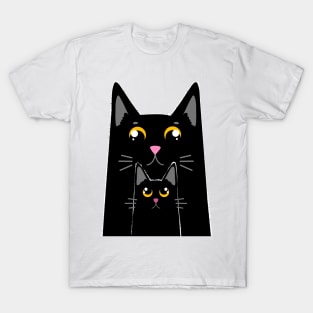 Daddy Cat and baby Cat T-Shirt